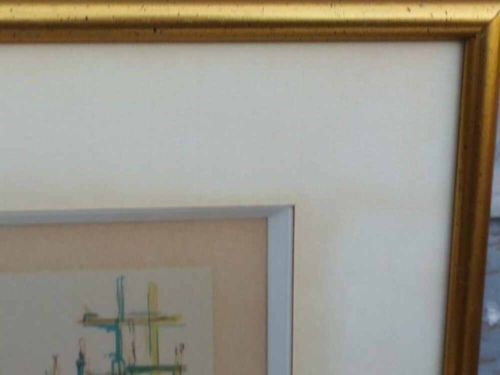 Jean Carzou Le Port Lithographie Sign&eacute;e 1954 