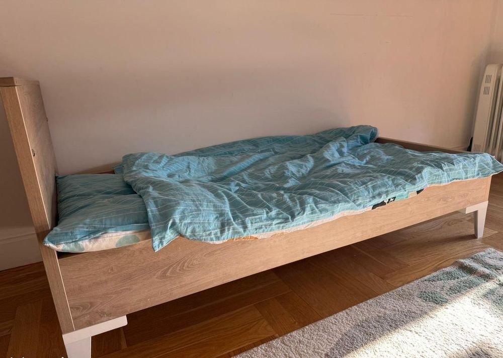 Lit b&eacute;b&eacute; barreau evolutif "Galipette" ch&ecirc;ne blond (70X140cm) Mobilier enfants
