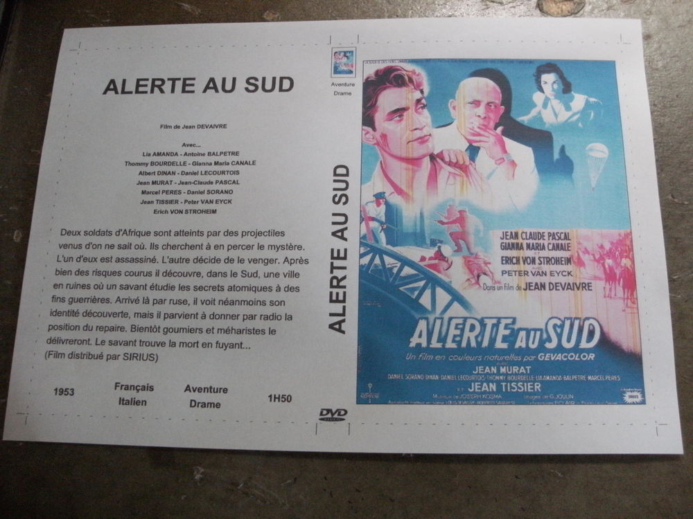 Film : " Alerte au sud " DVD et blu-ray