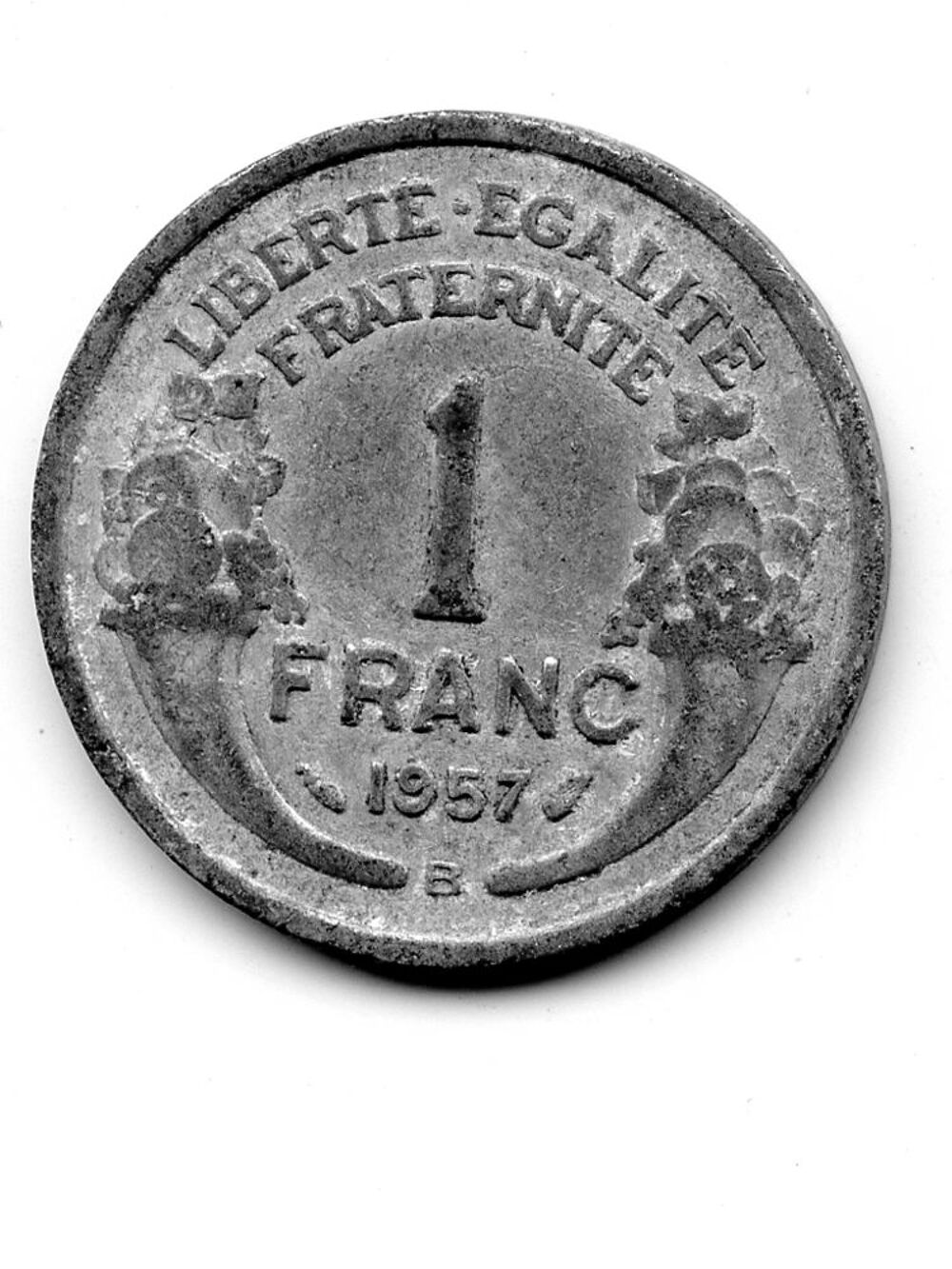 1-franc-MORLON-1957-Frappe-B-Aluminium
