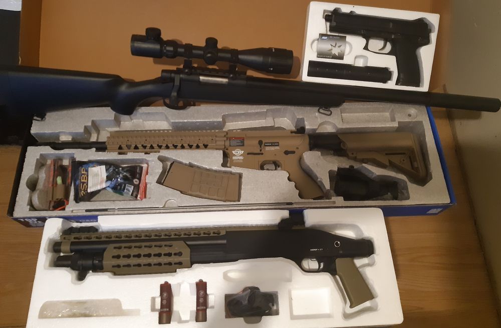 lot airsoft et &eacute;quipement Sports