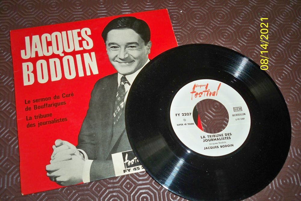 JACQUES BODOIN 45T Audio et hifi
