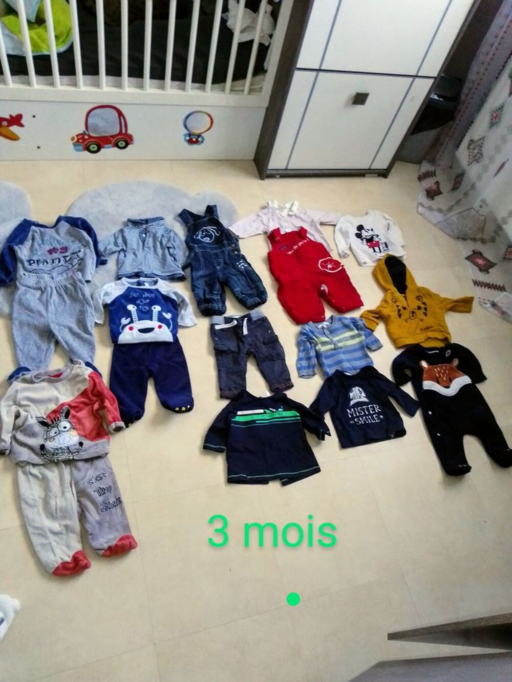 V&ecirc;tements b&eacute;b&eacute; gar&ccedil;on 3 mois Puériculture