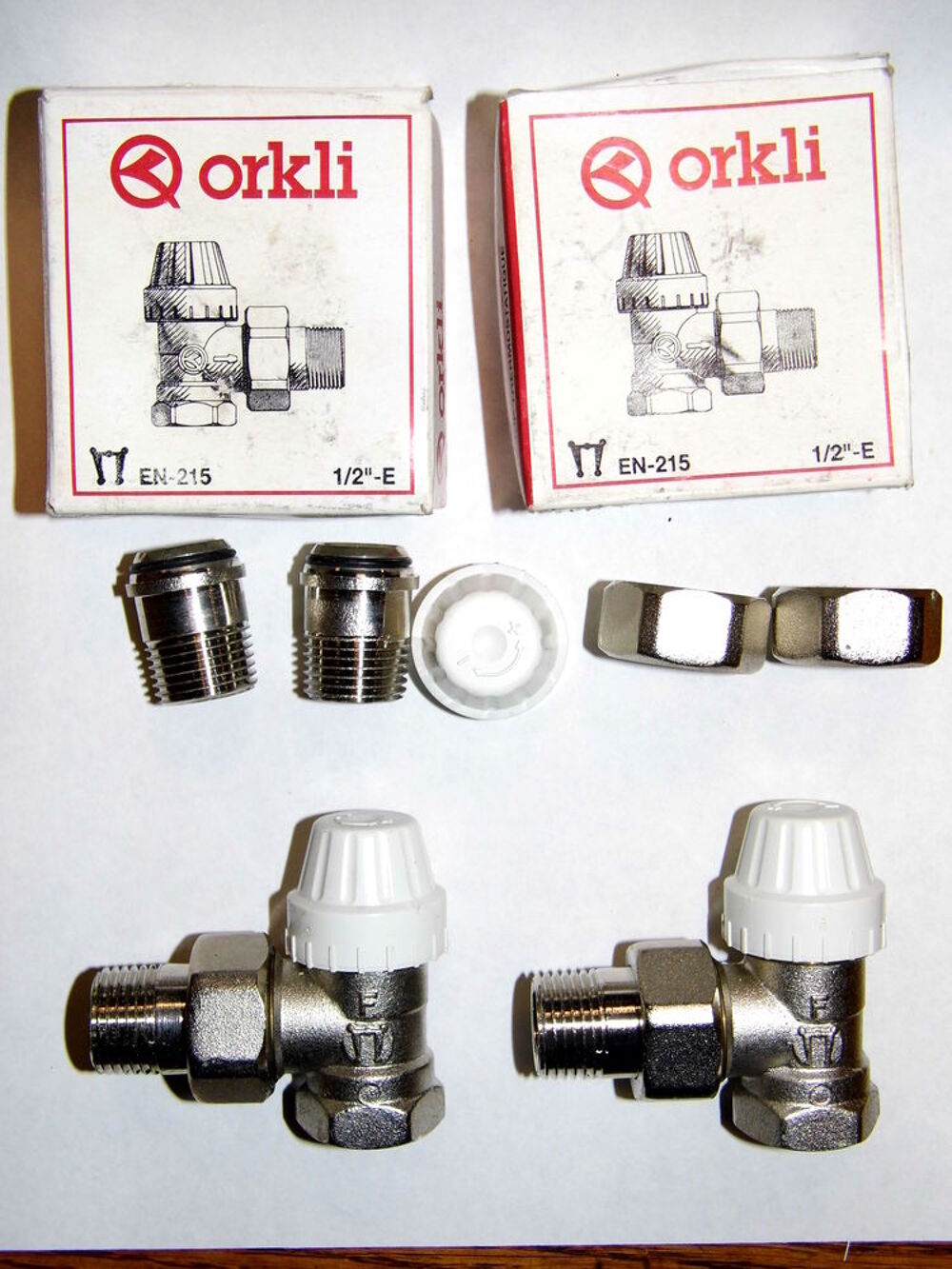 2 Thermostat ORKLI thermostatic radiateur valve Bricolage