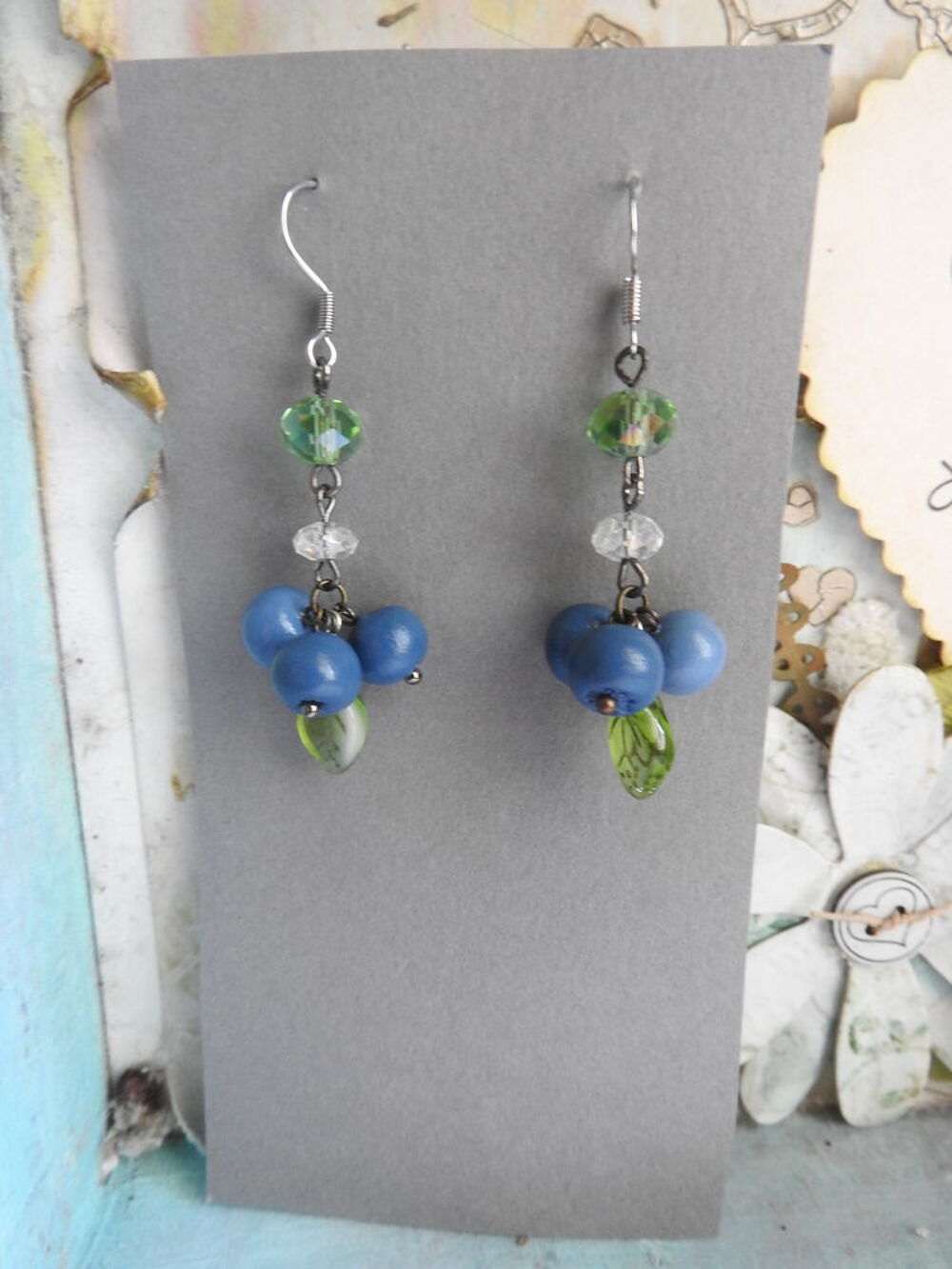 boucles d'oreilles Myrtilles Bijoux et montres