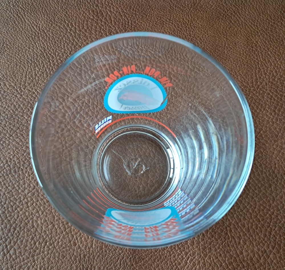 lot de 4 verres publicitaire du jeu des mille bornes 
