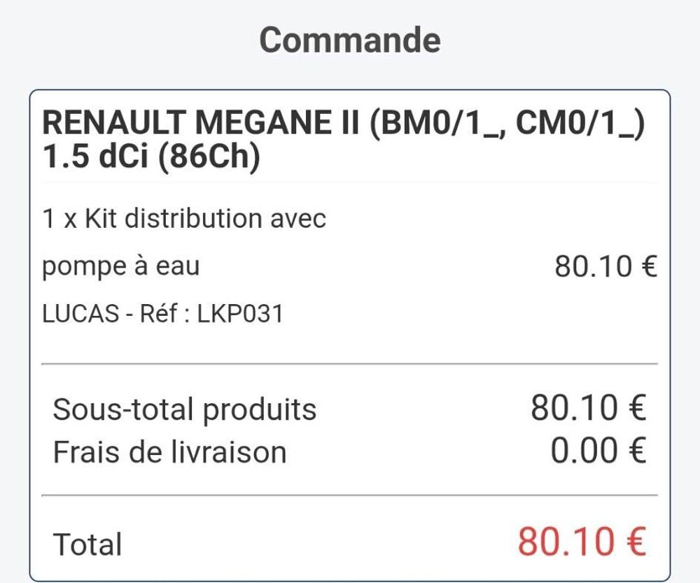 M&eacute;gane II MEGANE II 1.5 dCi 85 AIR 2007 occasion 83300 Draguignan