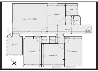  Appartement � vendre 4 pi�ces 66 m�