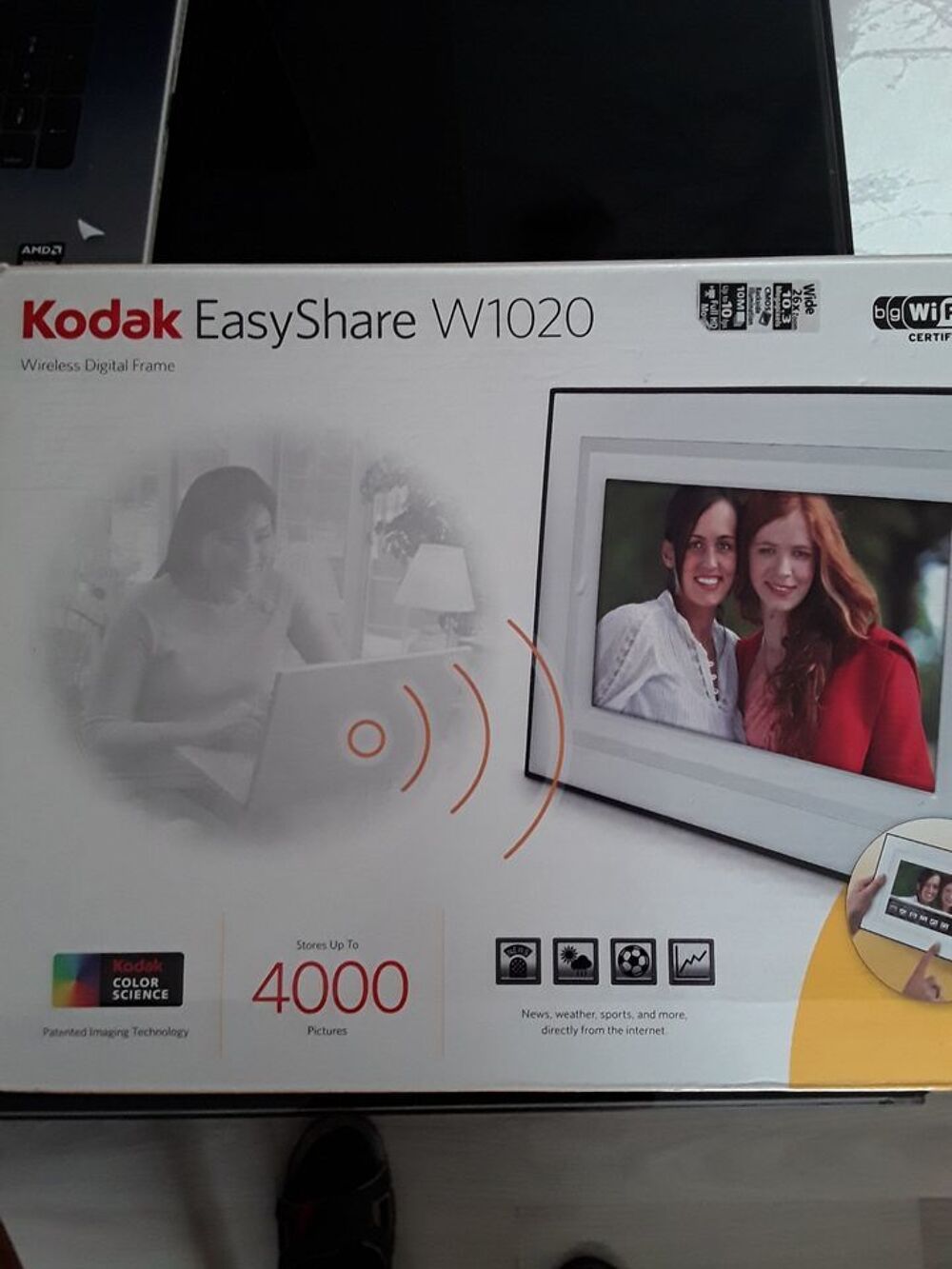 Cadre photo num&eacute;rique Kodak easyshare w1020 wi-fi Photos/Video/TV
