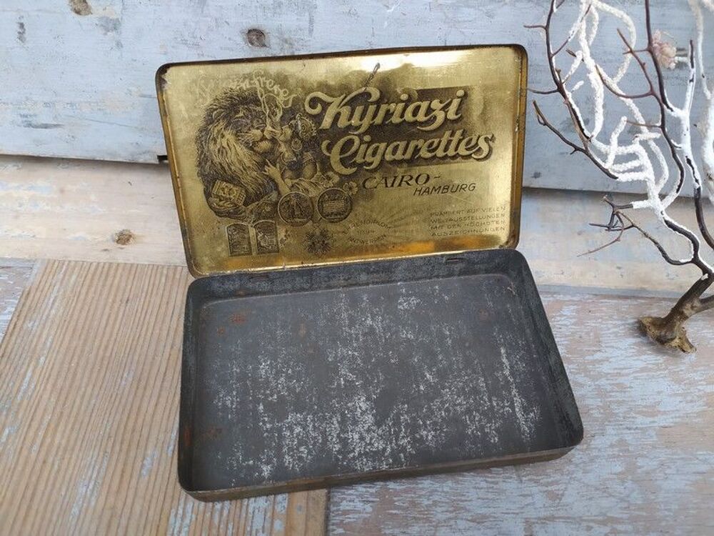 Boite Publicitaire Cigarettes Tabac Turc Kyriazi Fr&egrave;re 
