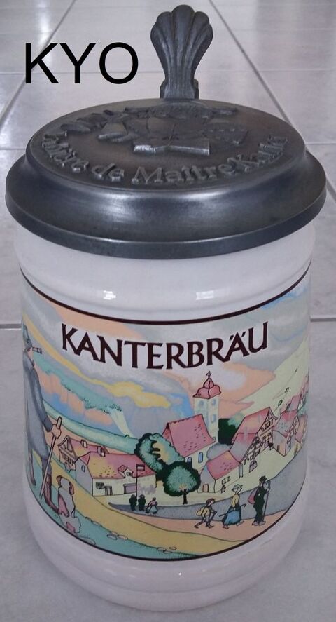 KANTERBRAU - Chope bière - 70 cl - Très bon état 14 Foncine-le-Haut (39)