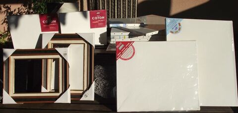 Toiles de peintre vierge + Encadrement 80 Aubenas (07)