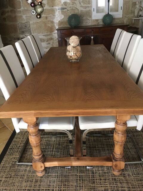 Table de ferme en chêne 180 Aimargues (30)