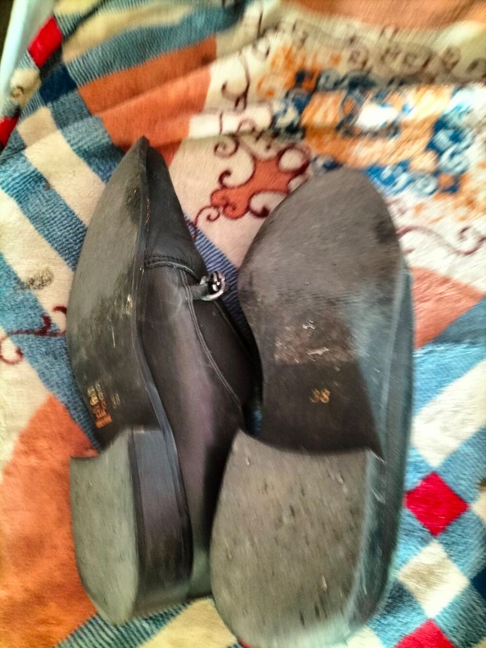 Mocassins cuir Eram pointure 38 tr&egrave;s bon &eacute;tat Chaussures