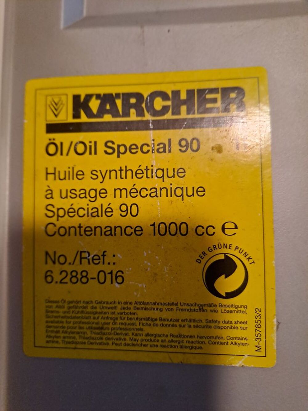 karcher huile Bricolage