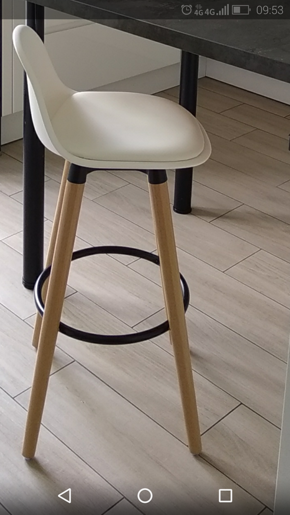 Lot de 4 tabourets de bar style scandinave Meubles