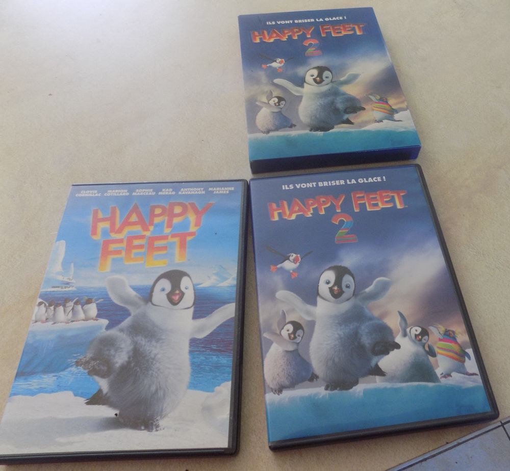 Happy feet 1 et 2 DVD et blu-ray