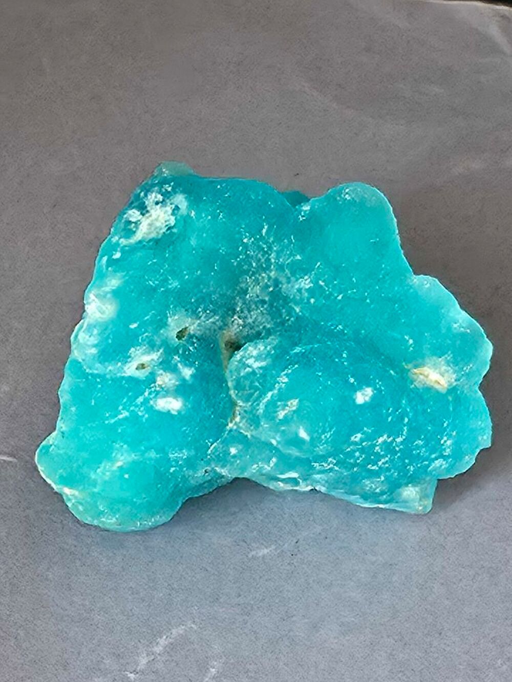 H&eacute;mimorphite Bleue Cristallis&eacute;e Katanga RDC-Min&eacute;ral Brut Collection 10g 