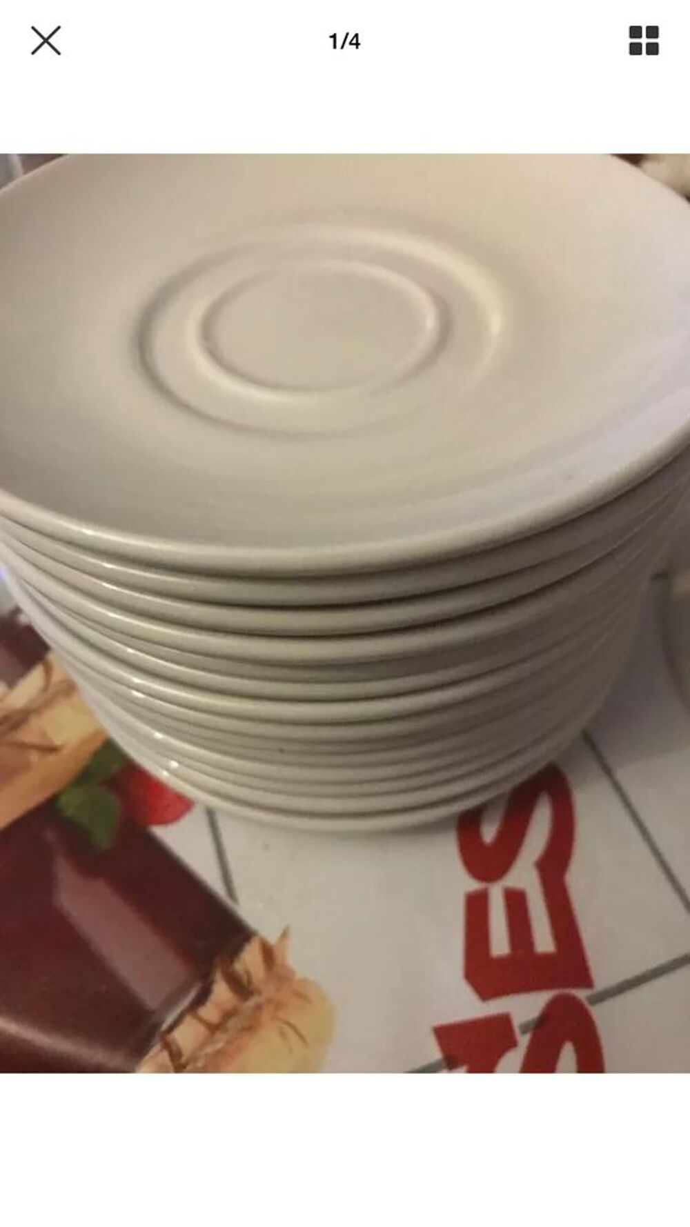 lot de 15 sous tasse en porcelaine ancienne Décoration
