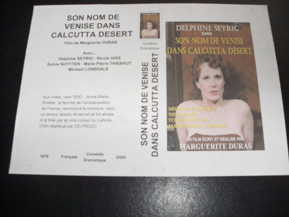 Film : " Son nom de Venise dans Calcutta desert " DVD et blu-ray