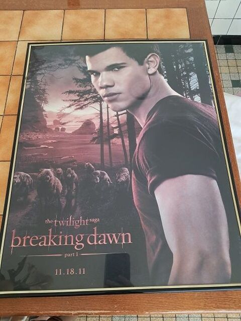 Cadre Twilight poster film série TV loup Jake breaking down 6 Fèves (57)