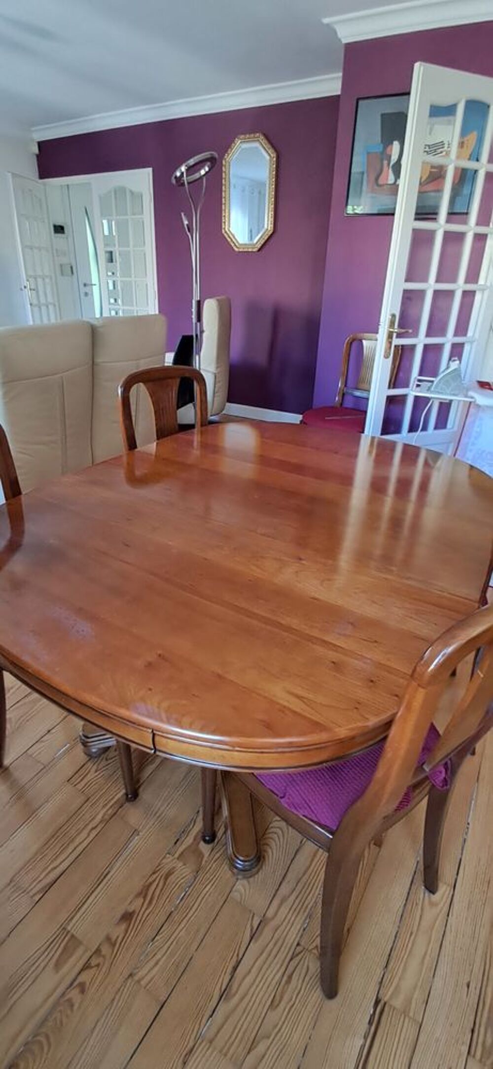 TABLE EN MERISIER MASSIF Meubles