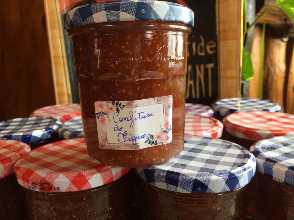 CONFITURE DE FIGUE- MIRABELLE - CERISE OU TOMATE VERTE BIO Cuisine