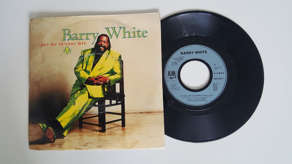 45 Tours BARRY WHITE Put me in your mix CD et vinyles