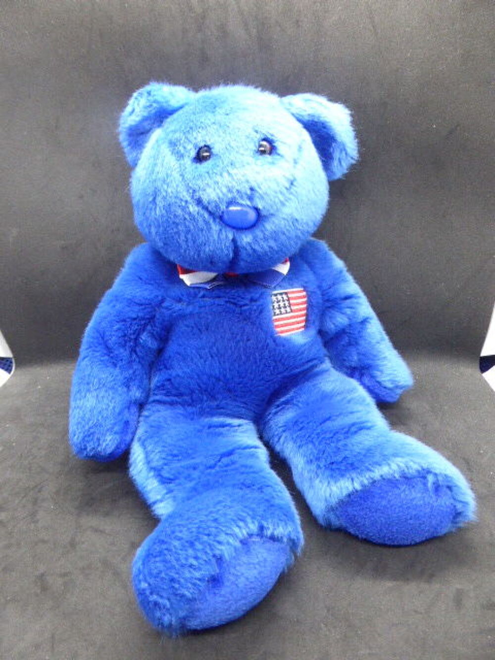 Ty beanie John version 35 cm ours USA bleu 