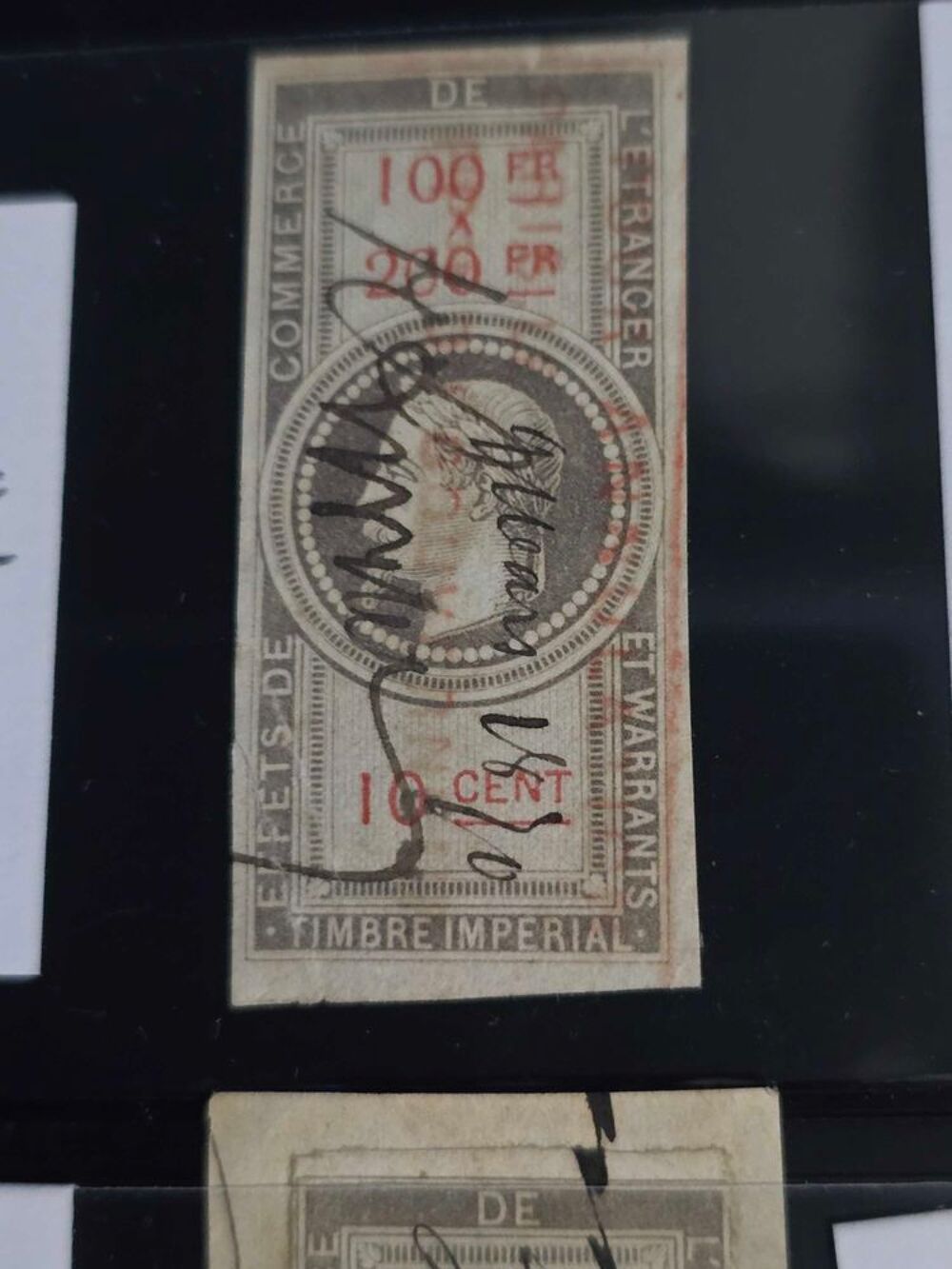 timbre+fiscaux+napoleon+de+1864,+rarisisme 