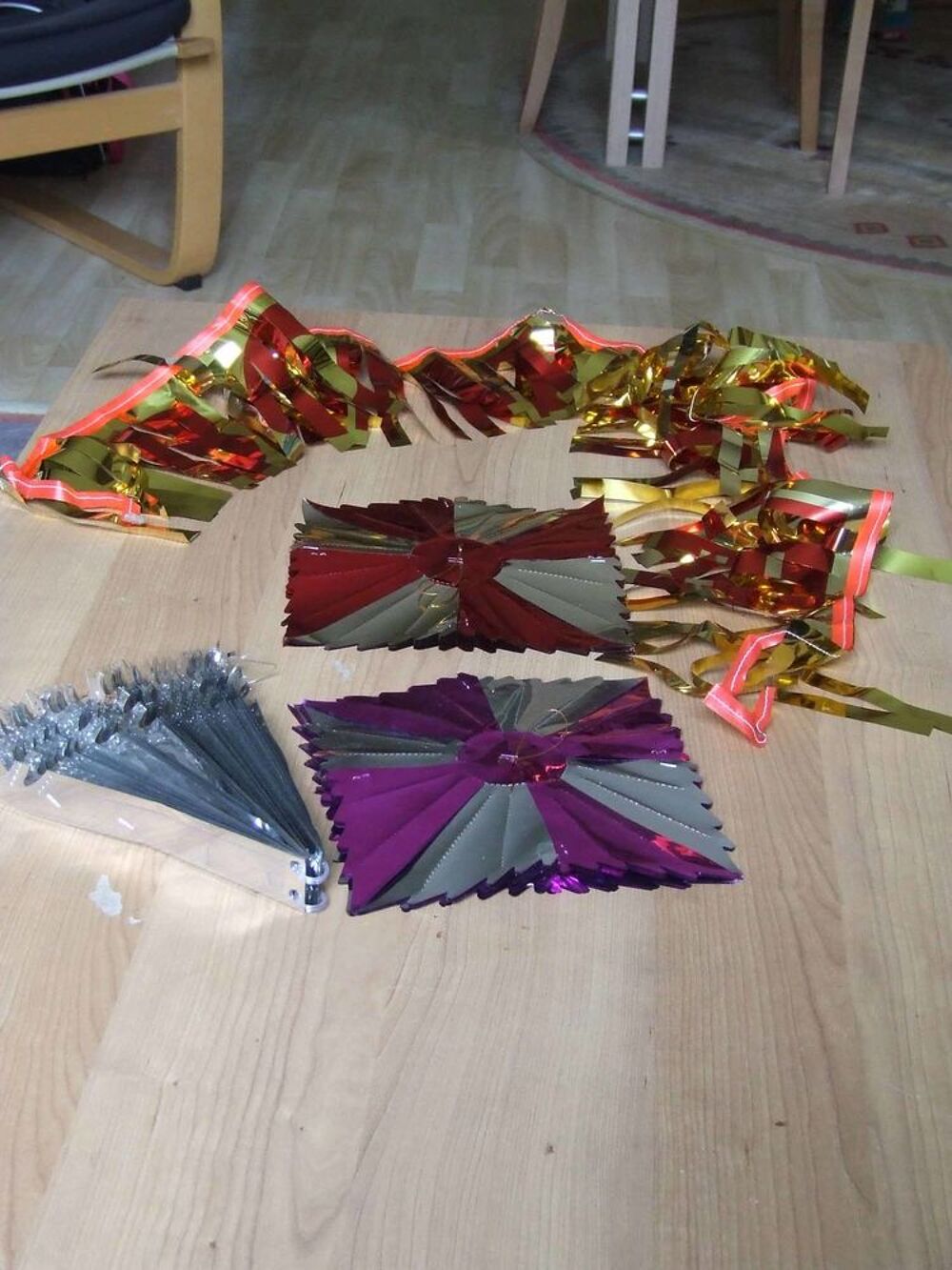 Lot de 4 guirlandes, No&euml;l, f&ecirc;tes de fin d'ann&eacute;e Décoration