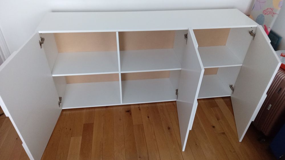 Buffet blanc moderne 3 portes Meubles