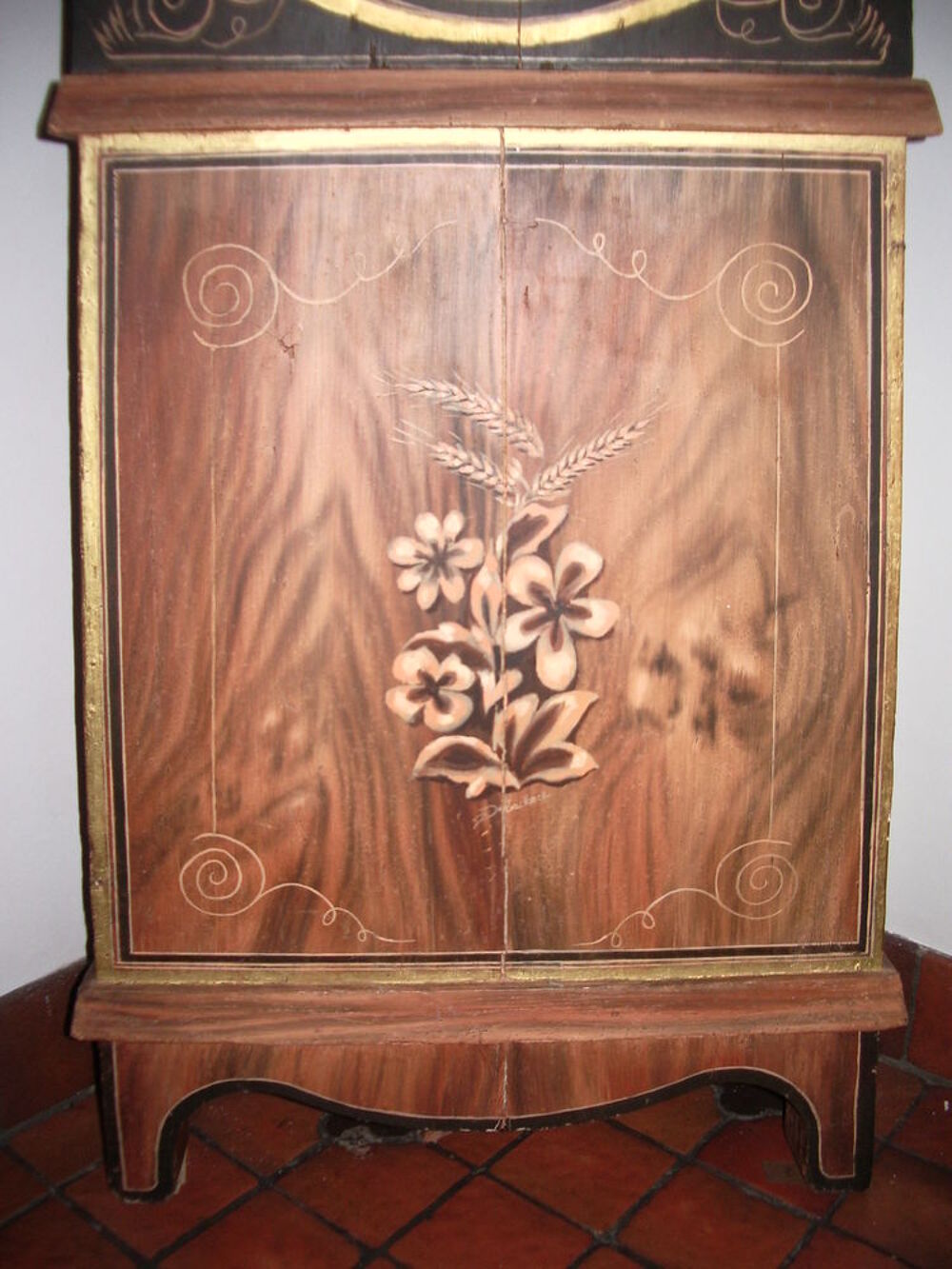 horloge comtoise ancienne, D�coration