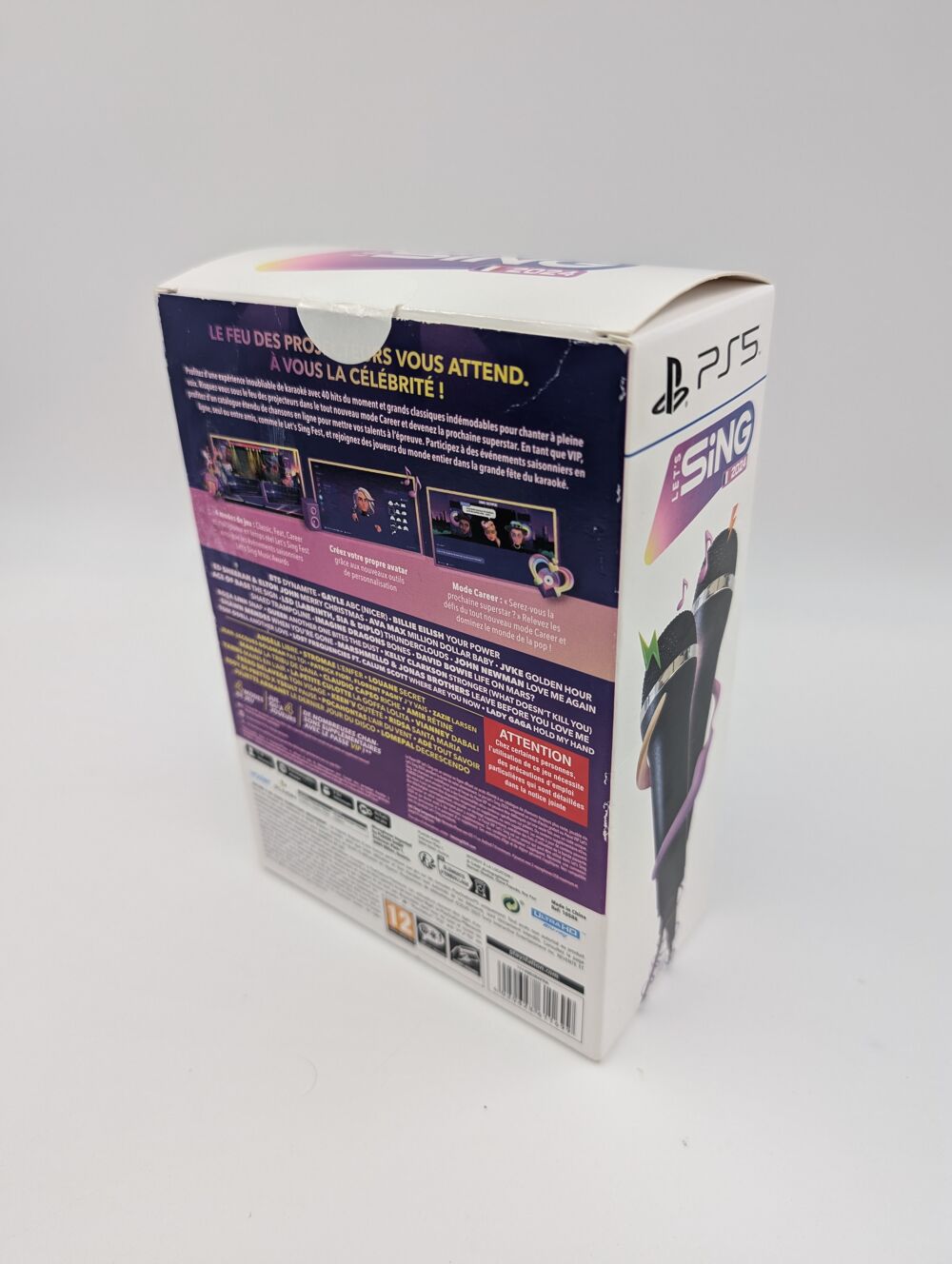 Jeu Playstation 5 Pack Let's Sing 2024 + 2 micros neufs Consoles et jeux vidéos