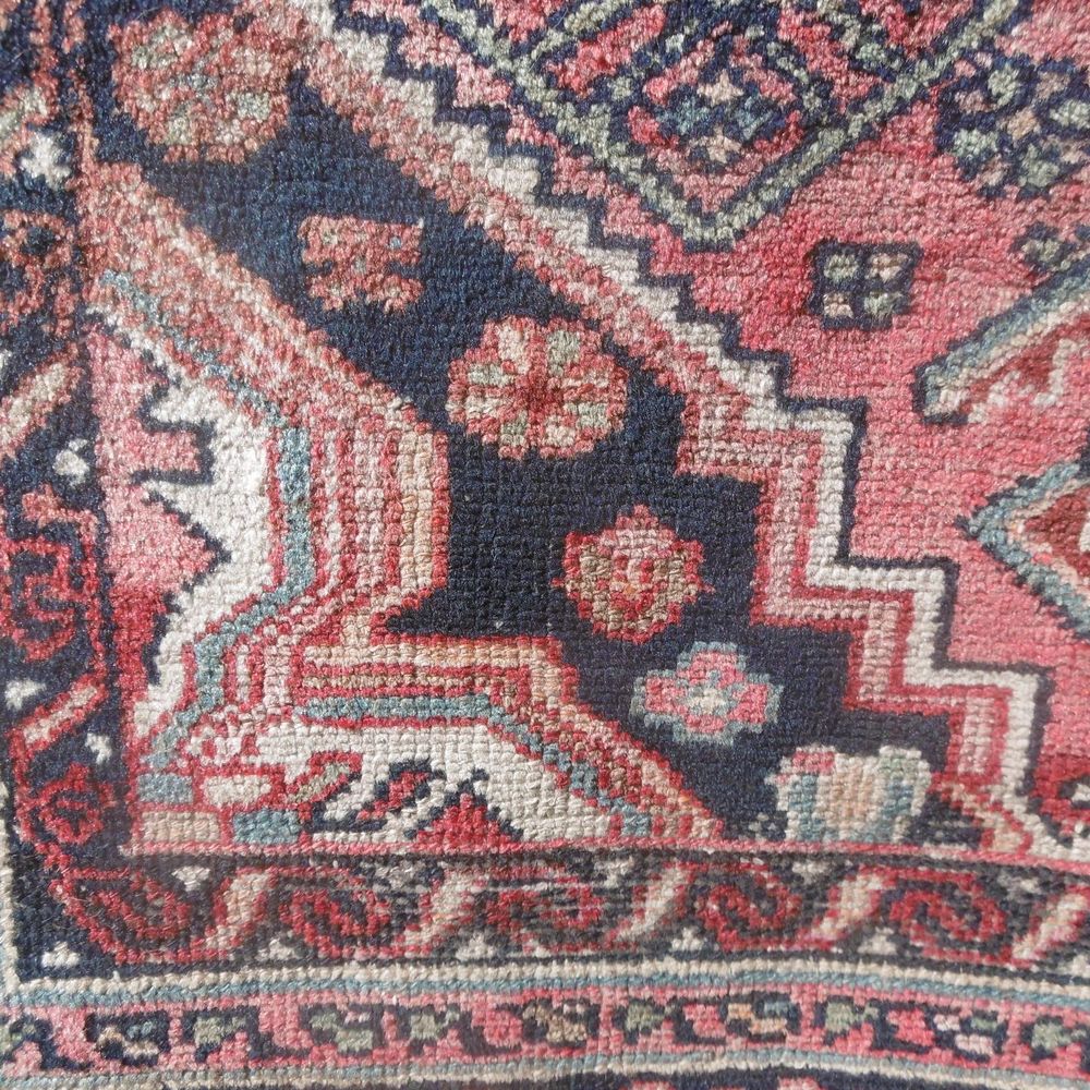 Tapis IRAN ancien laine fait main, 200x110 Dcoration