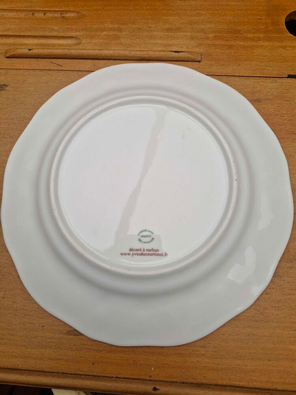 Assiette en porcelaine de Limoges Décoration