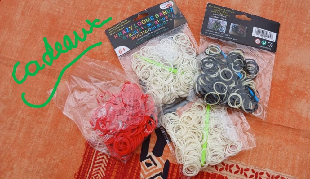 Lot n&deg;2 pour Fabriquer Bracelets Elastiques avec Clips, Etc. Jeux / jouets