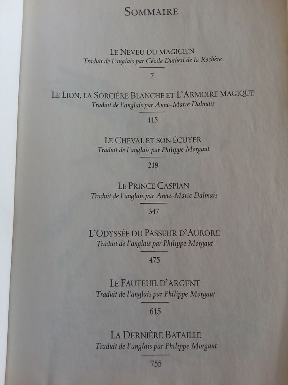 Le Monde Narnia Livres et BD