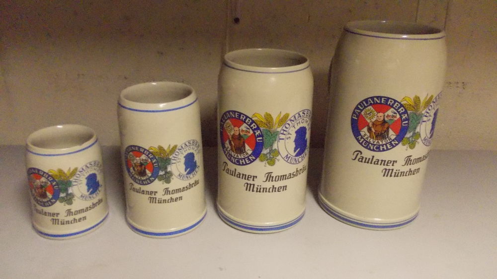4 chopes Paulaner Thomasbr&auml;u Munchen 