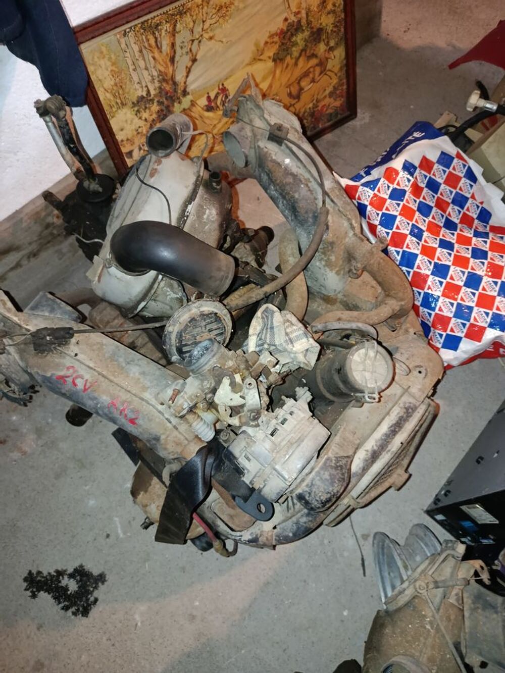 Moteur boite tambour alternateur carburateur complet Bricolage