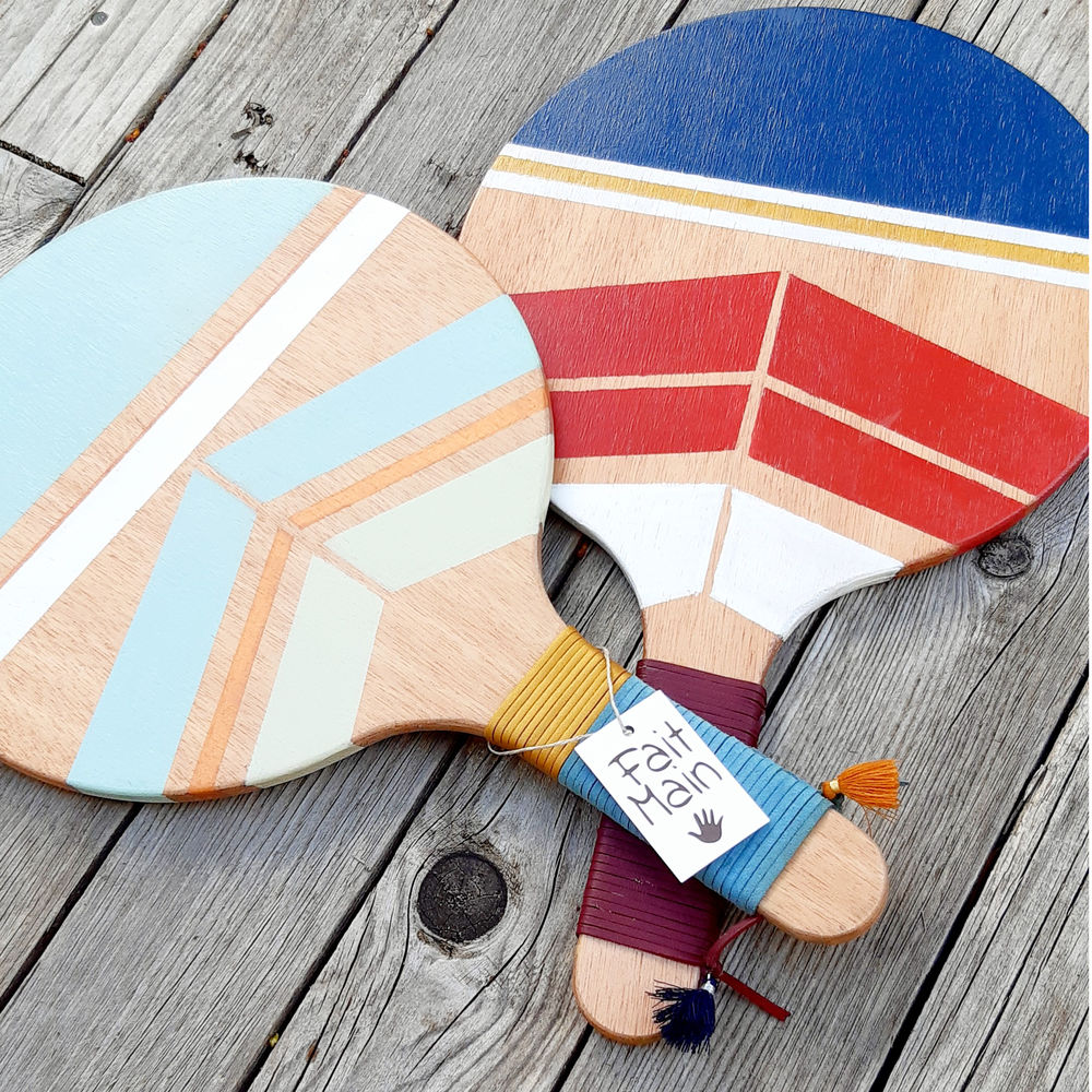 Lot 200 Raquettes en Bois &agrave; D&eacute;corer - DIY asso loisir Jeux / jouets