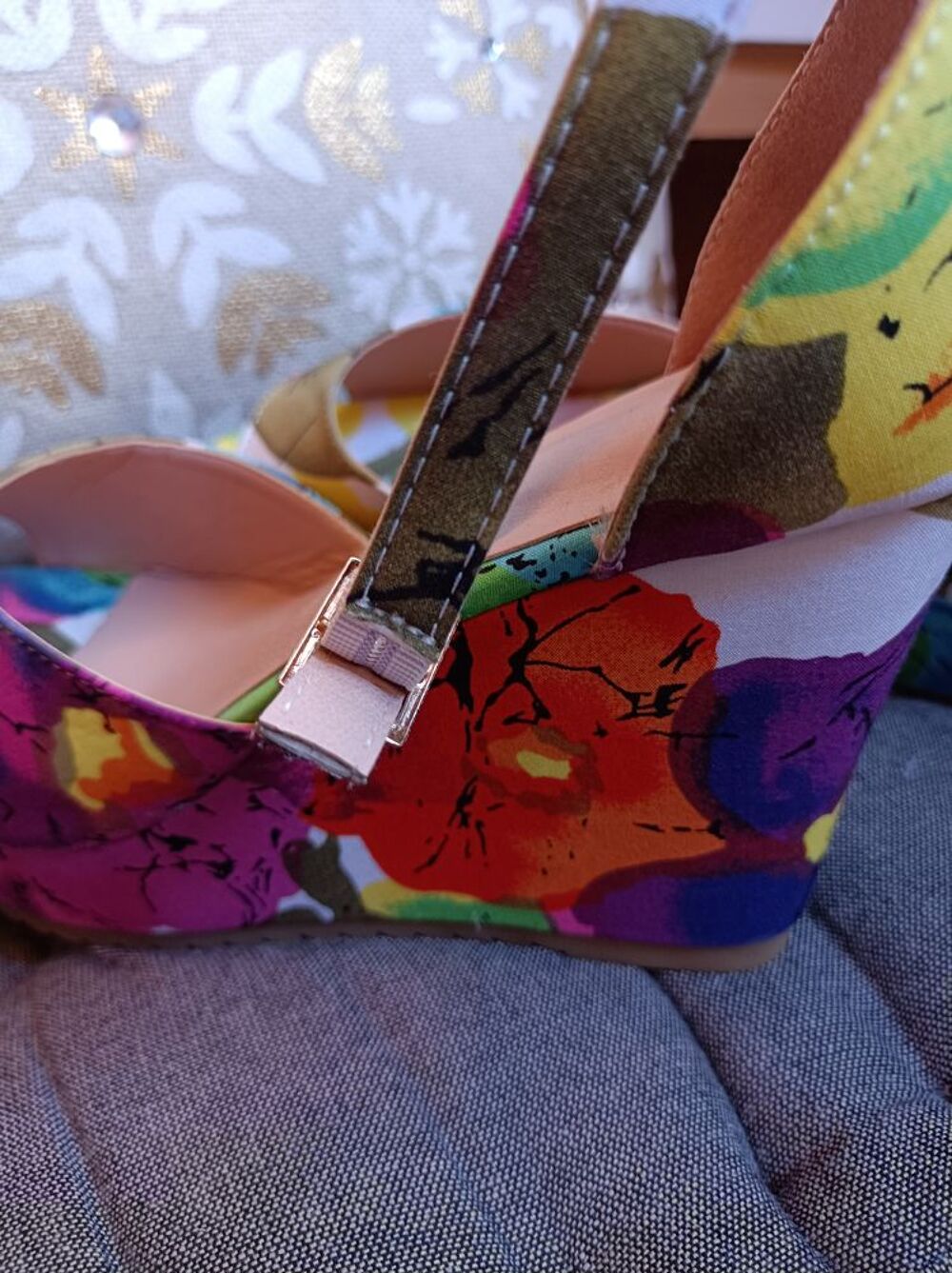 Espadrilles color&eacute;e pour femme Chaussures