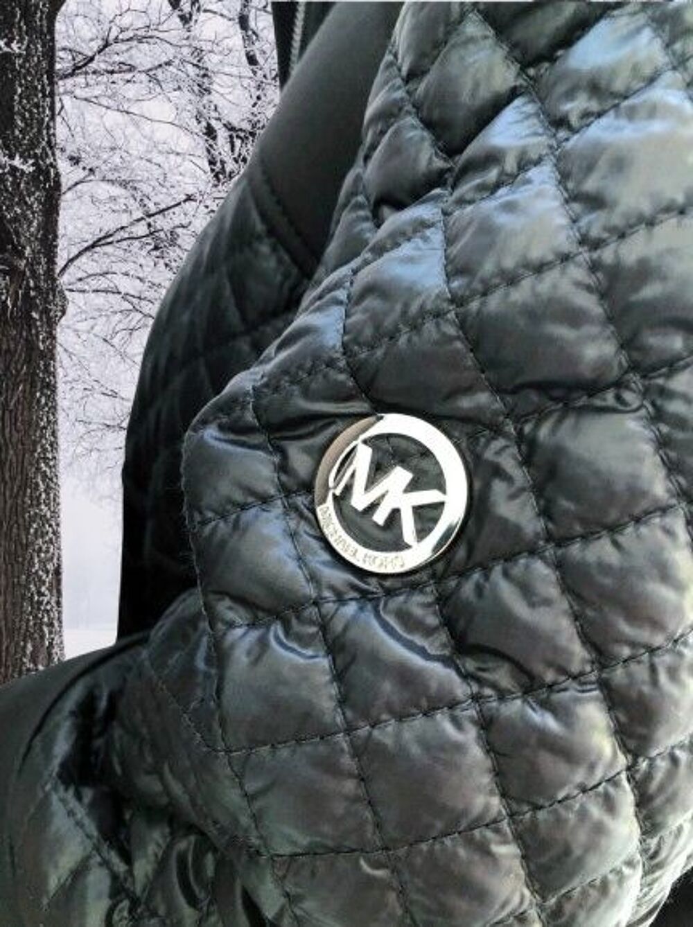 MICHAEL KORS - MANTEAU A CAPUCHE FEMME NOIR MATELASS&Eacute; Vtements