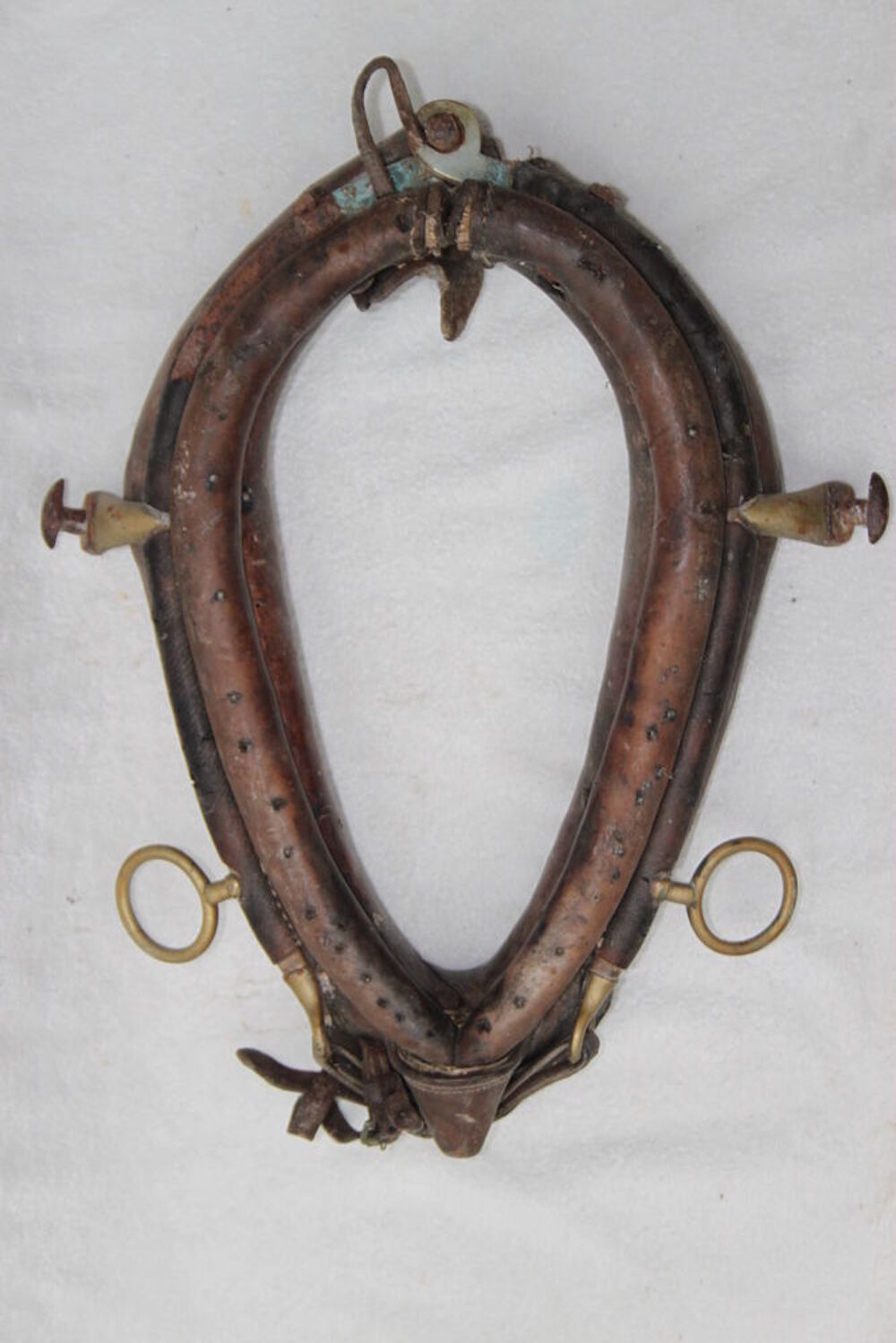   Collier cuir à cheval vintage  