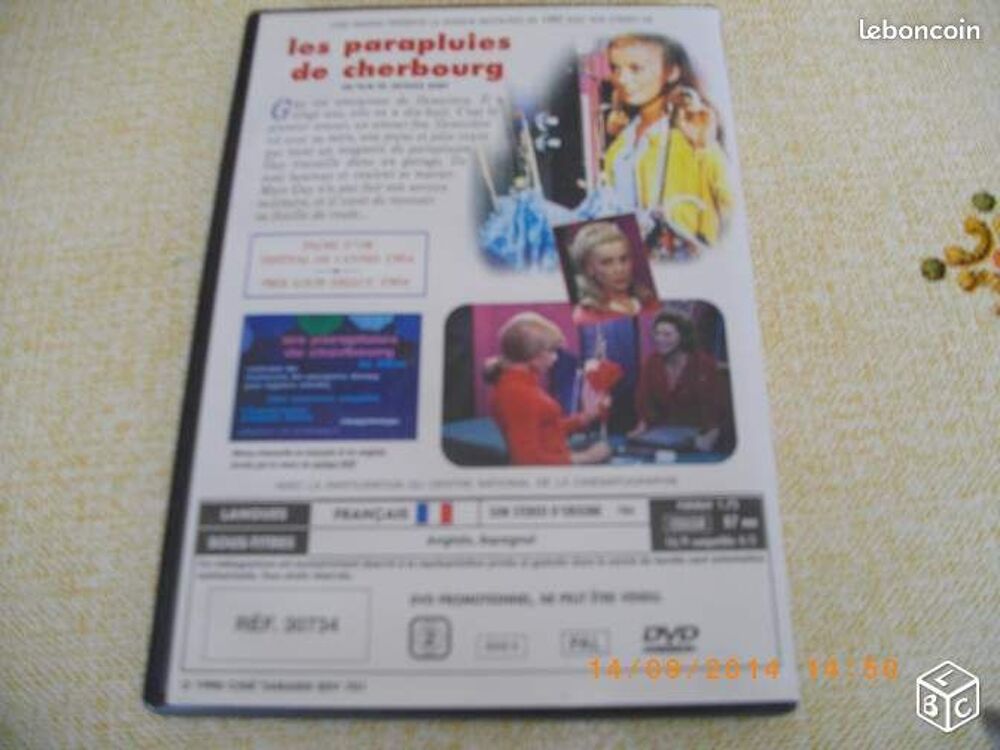 Dvd : "LES PARAPLUIES DE CHERBOURG" DVD et blu-ray