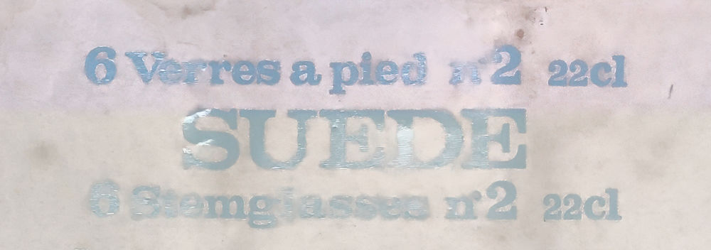 Lot de 6 verres Luminarc mod&egrave;le SU&Egrave;DE Cuisine