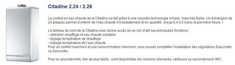 chaudiere GAZ De Dietrich Citadine 450 Cergy (95)