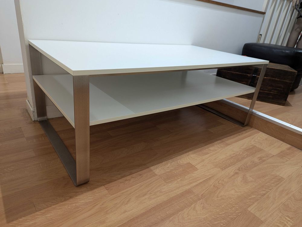 Table de salon moderne blanche Meubles
