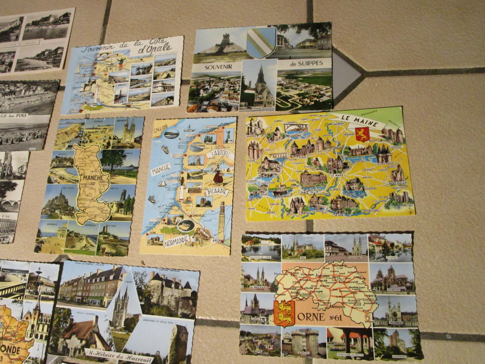 carte postale region"gironde-orne-pas de calais-lemaine" 