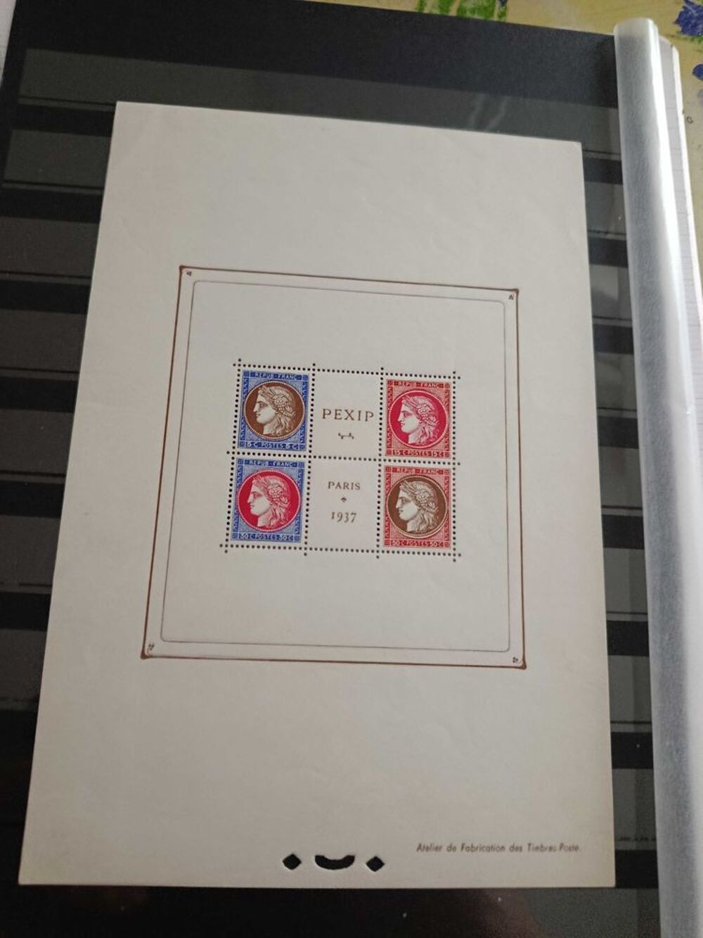 timbres ann&eacute;e compl&egrave;te 1937 et bloc num&eacute;ro 3 